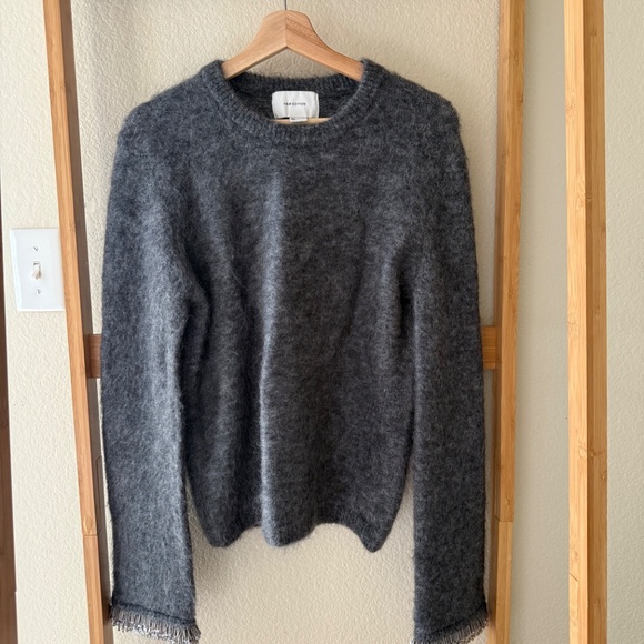 H&M Edition Charcoal Fuzzy Sweater Size M - Picture 3 of 13
